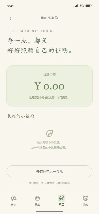 奖励空状态
