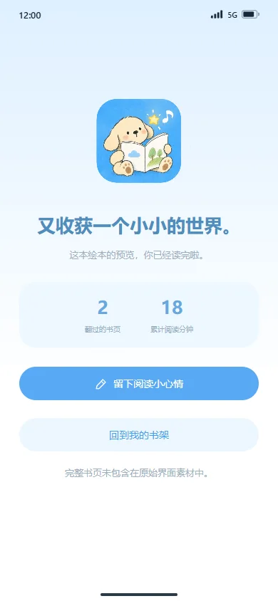 阅读完成