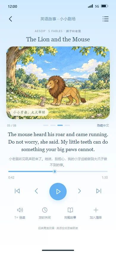 狮子和老鼠 · 英文动画